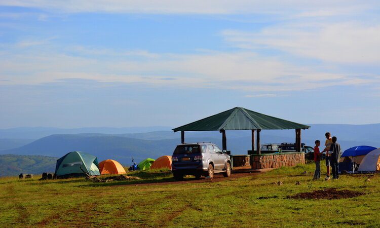 tourist in akagera national park